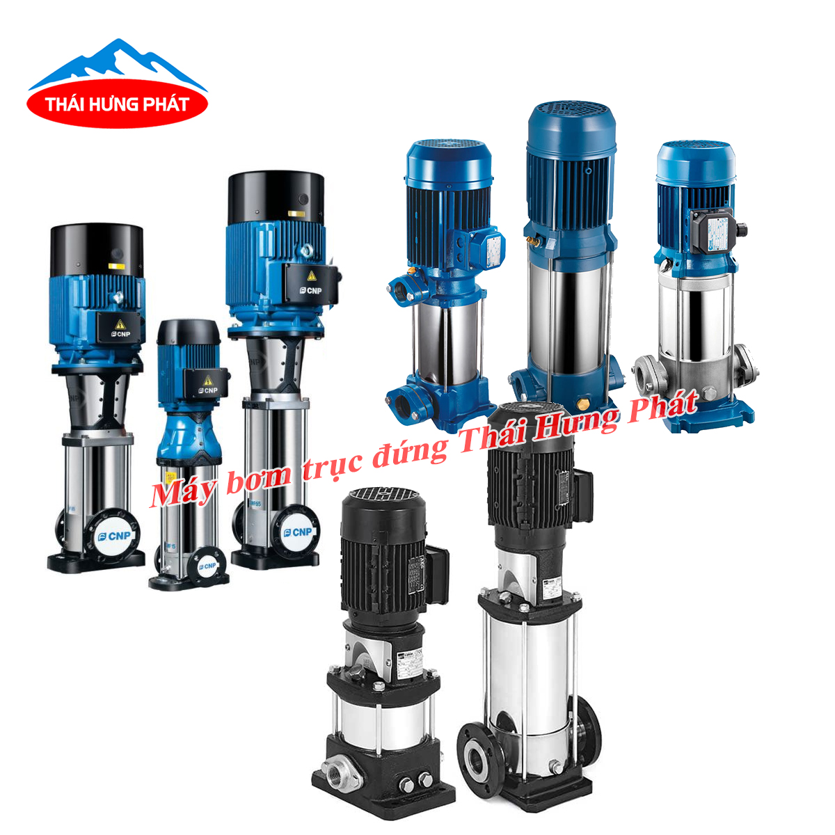 Nên sử dụng máy bơm trục đứng Pentax, Ebara hay CNP