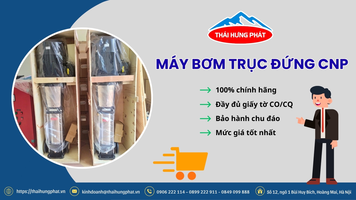 Bơm bù đa tầng cánh CNP CDL/CDLF 12-12 công suất 10HP